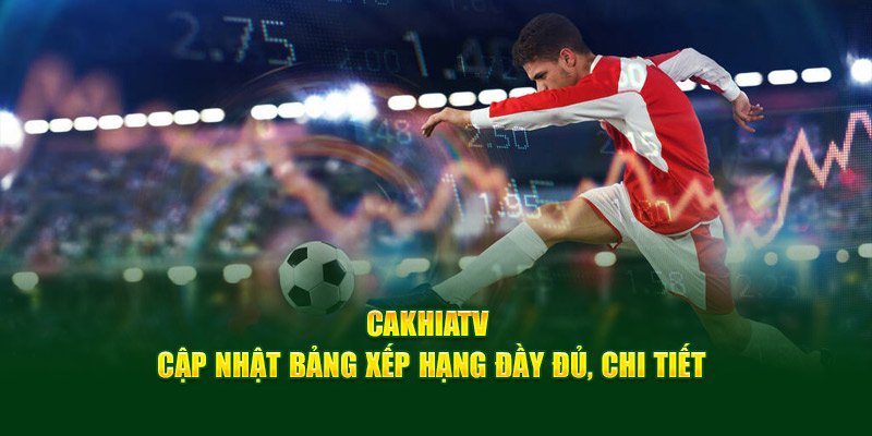 CakhiaTV – Trực tiếp bóng đá Cúp C1 2026 đỉnh cao nghẹt thở 12 Cakhia TV cập nhật bảng xếp hạng đầy đủ, chi tiết